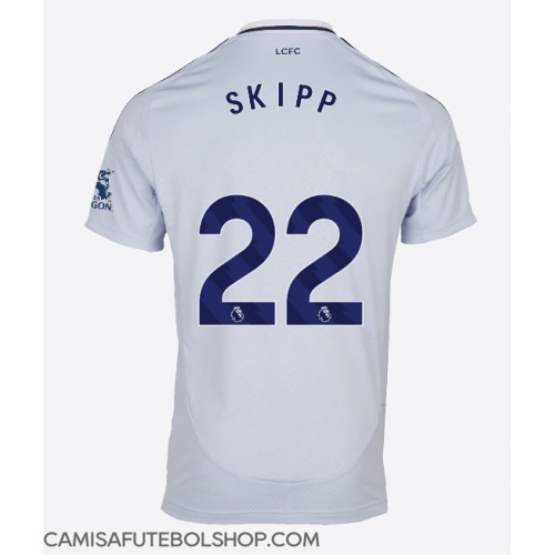 Camisa de time de futebol Leicester City Oliver Skipp #22 Replicas 3º Equipamento 2024-25 Manga Curta